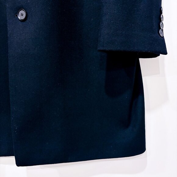 CALVIN KLEIN Black Wool Cashmere Coat | Men’s Size 44R * - Picture 6 of 7